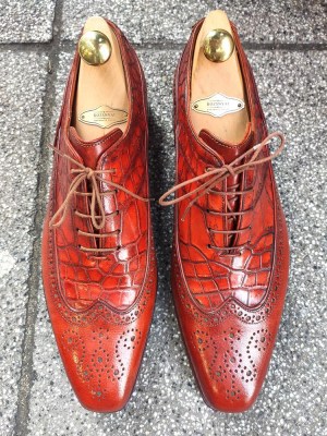 croco calf oxford handmade shoes by rozsnyai (3)